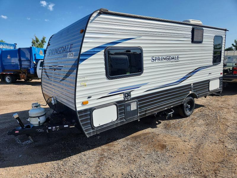 2021 Keystone Springdale VIN 4YDT17511MW100726 COPART salvage auction — HAIL, CO - SALVAGE TITLE, sold $3,250 on 2026-09-09 (photo 2)