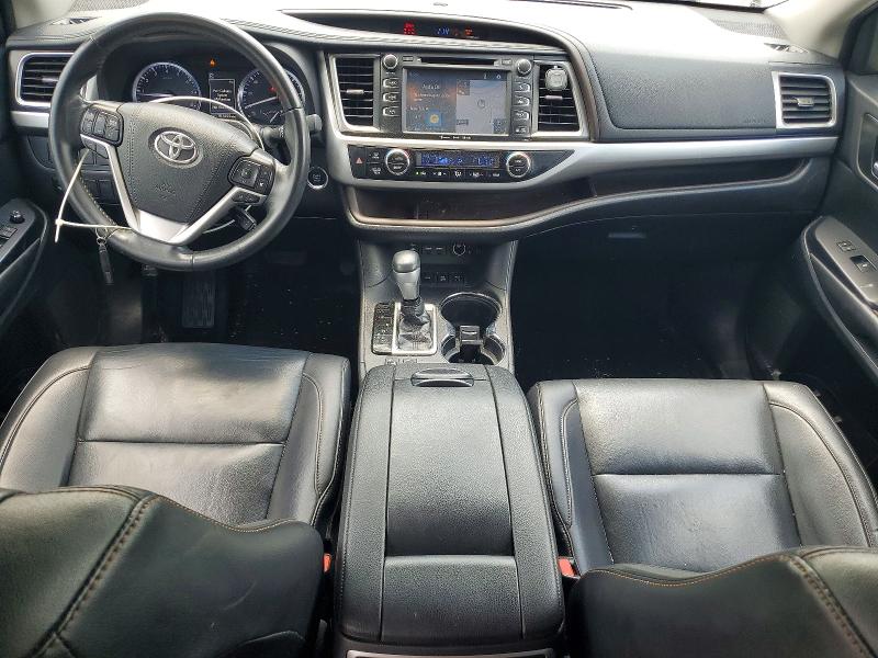 2019 Toyota Highlander VIN 5TDJZRFH9KS567951 COPART salvage auction — FRONT END, Pa - Certificate Of Salvage, sold $2,150 on 2026-07-23 (photo 8)