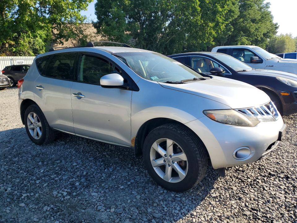 2010 Nissan Murano VIN JN8AZ1MW7AW120976 COPART salvage auction — SIDE, MA - CERT OF TITLE-RECONSTRCTD COLL, sold $375 on 2026-07-23 (photo 4)