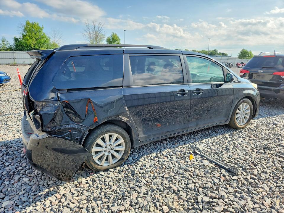 2015 Toyota Sienna VIN 5TDJK3DC1FS097073 COPART salvage auction — REAR END, Wi - Junked Vehicle Bill Of Sale, sold $1,200 on 2026-07-20 (photo 3)