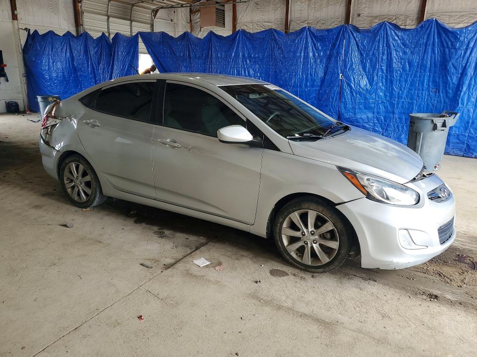 2013 Hyundai Accent VIN KMHCU4AE3DU442543 COPART salvage auction — FRONT END, Ky - Cert Of Title-Salvage, sold $400 on 2026-08-03 (photo 4)