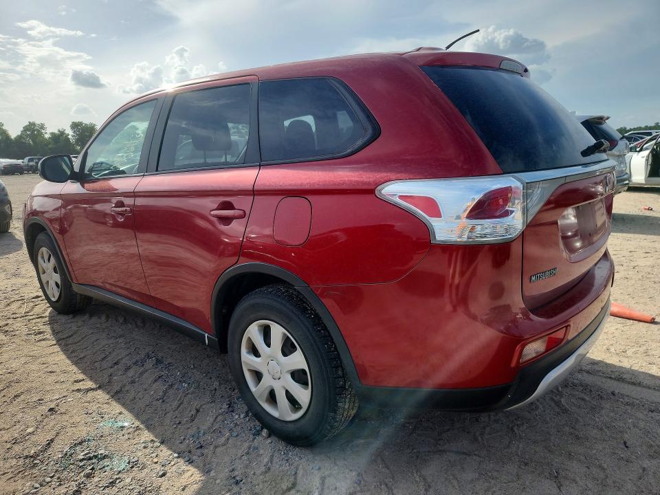 2015 Mitsubishi Outlander VIN JA4AD2A31FZ003694 COPART salvage auction — MINOR DENT/SCRATCHES, Tx - Certificate Of Title, sold $600 on 2026-07-18 (photo 2)