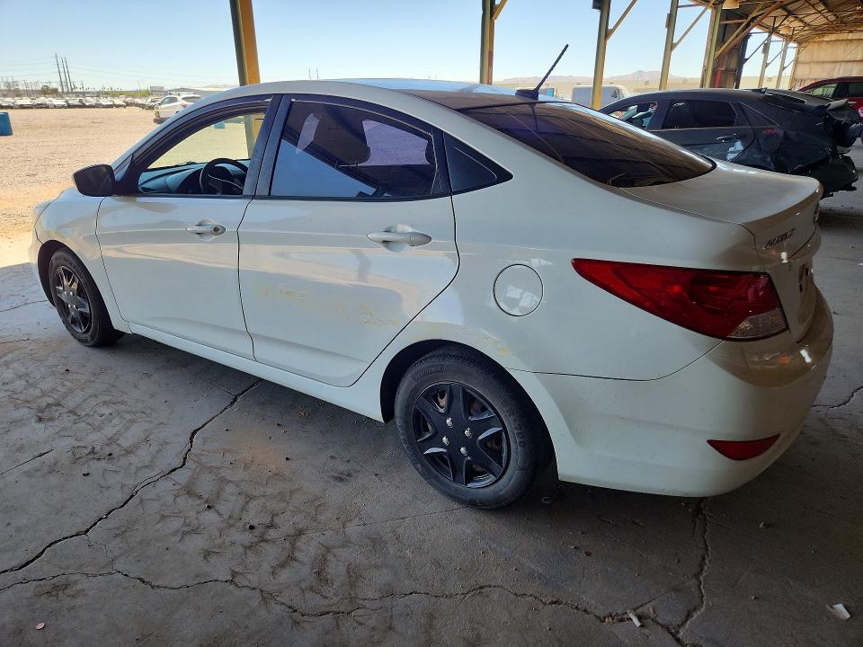 2013 Hyundai Accent VIN KMHCT4AE8DU480823 COPART salvage auction — ALL OVER, Az - Cert Of Title - Salvage, sold $175 on 2026-07-13 (photo 2)