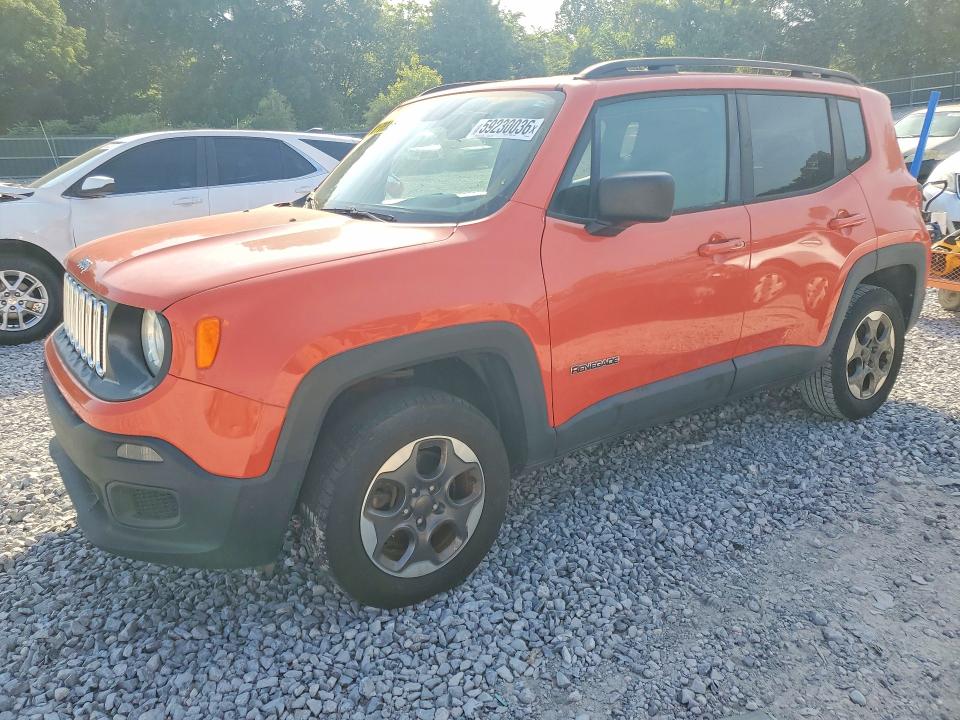 2017 Jeep Renegade VIN ZACCJBAB2HPE94132 COPART salvage auction — MINOR DENT/SCRATCHES, Tn - Certificate Of Title, sold $1,800 on 2026-07-09 (photo 1)