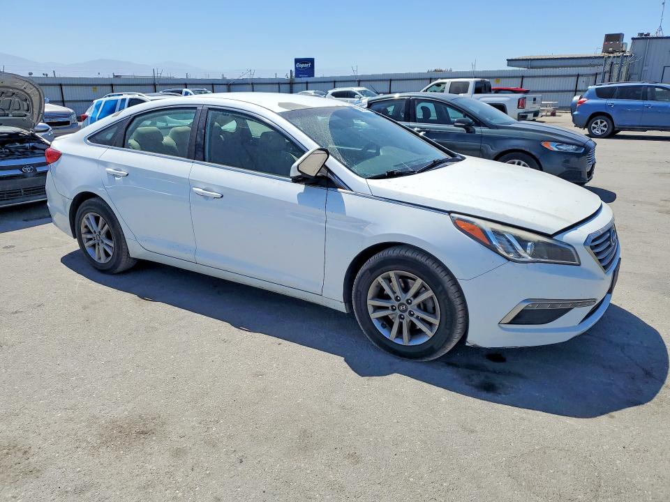 2015 Hyundai Sonata VIN 5NPE24AF7FH123266 COPART salvage auction — FRONT END, Ca - Salvage Certificate, sold $225 on 2026-07-31 (photo 4)