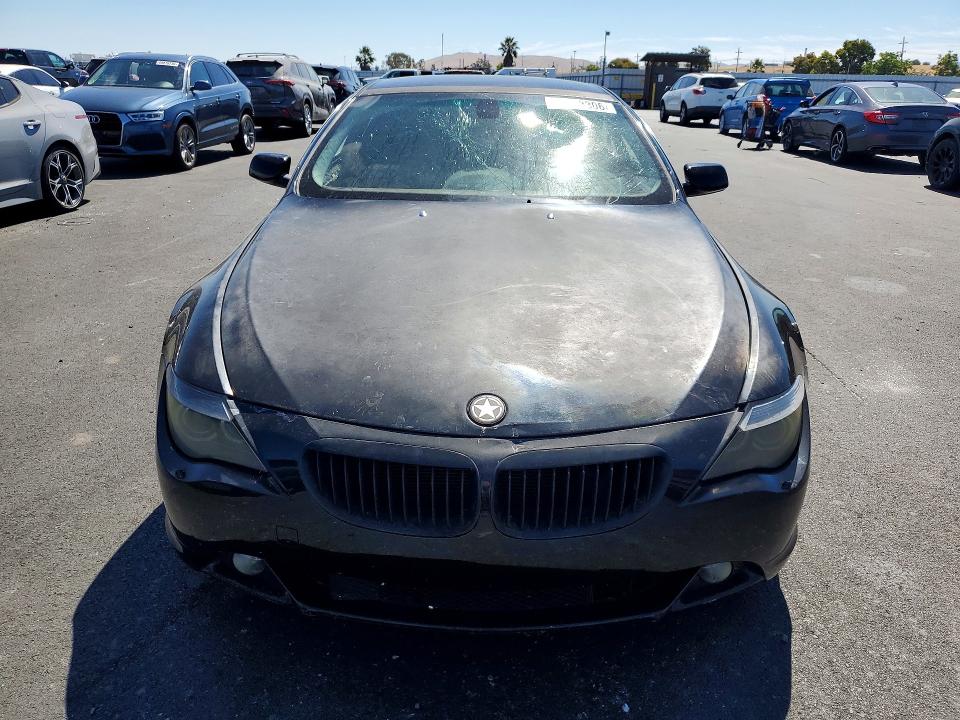 2004 BMW 6 series VIN WBAEH73404B189097 COPART salvage auction — VANDALISM, CA - SALVAGE CERTIFICATE, sold $175 on 2026-07-20 (photo 5)