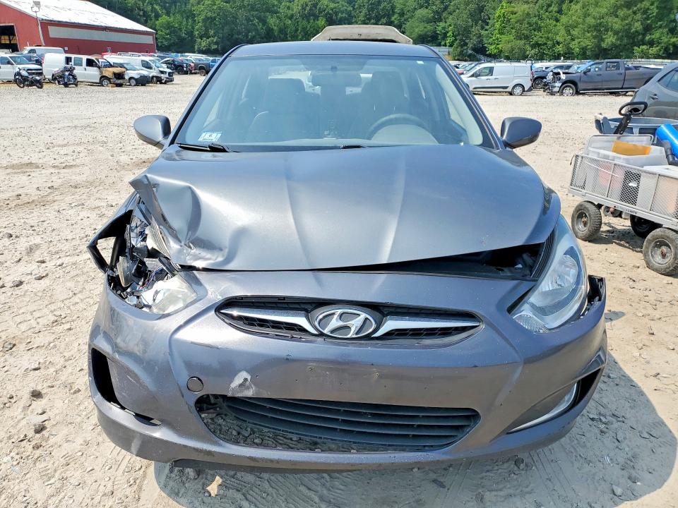 2013 Hyundai Accent VIN KMHCU4AE9DU379917 COPART salvage auction — FRONT END, Ma - Cert Of Title-Reconstrctd Coll, sold $325 on 2026-07-23 (photo 5)
