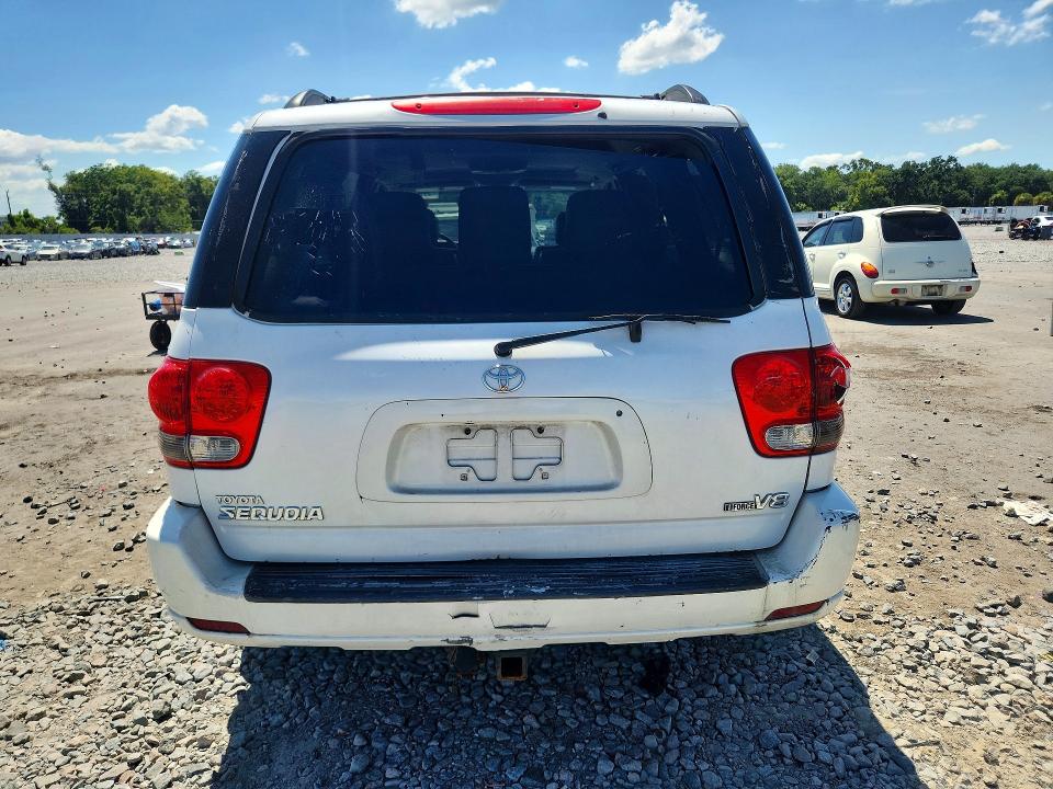 2007 Toyota Sequoia VIN 5TDZT38A47S295236 COPART salvage auction — REAR END, FL - CERTIFICATE OF TITLE (P), sold $1,600 on 2026-07-28 (photo 6)