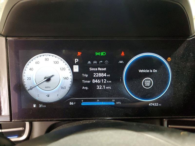2024 Hyundai Elantra VIN KMHLM4DG2RU785767 COPART salvage auction — FRONT END, Mi - Certificate Of Title (P), sold $10,100 on 2026-07-15 (photo 9)
