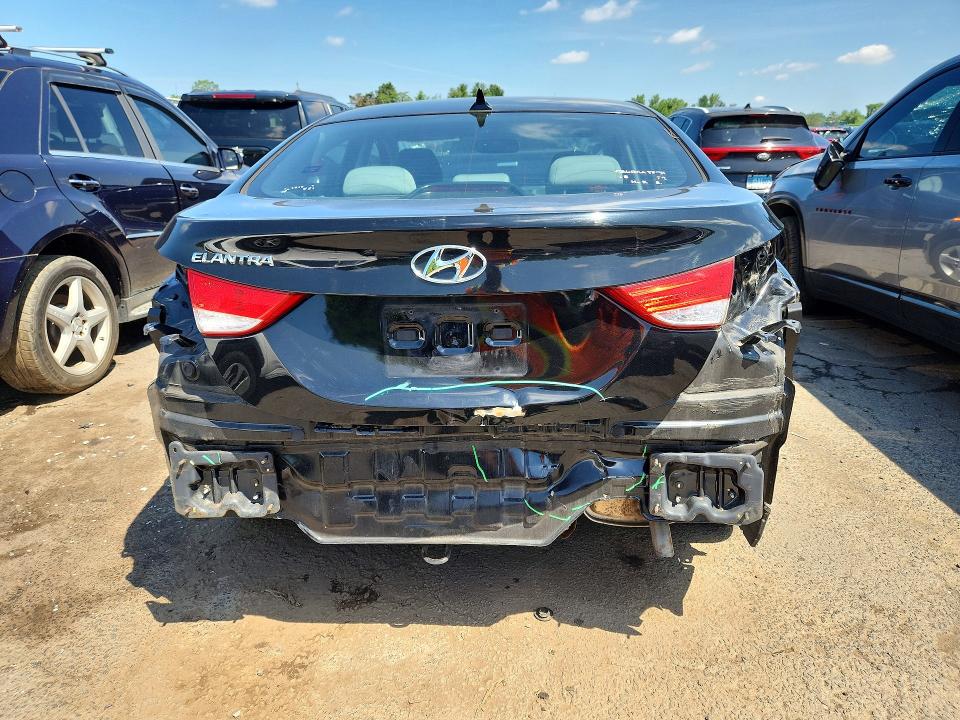 2012 Hyundai Elantra VIN KMHDH4AE8CU181739 COPART salvage auction — REAR END, Salvage Title, sold $575 on 2026-07-14 (photo 6)