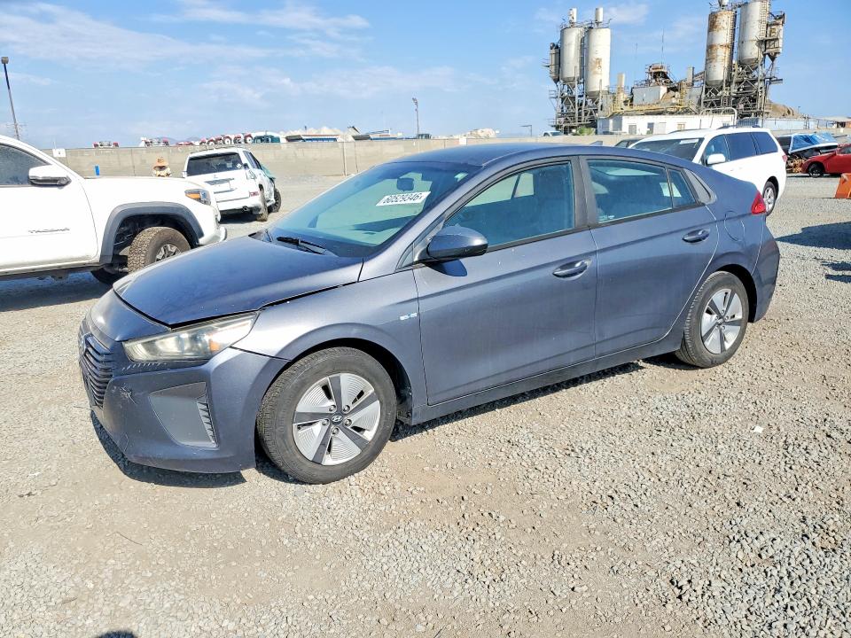 2017 Hyundai Ioniq VIN KMHC65LC2HU024282 COPART salvage auction — FRONT END, CA - APP FOR DUP CLEAN OR AC, sold $2,950 on 2026-07-17 (photo 1)