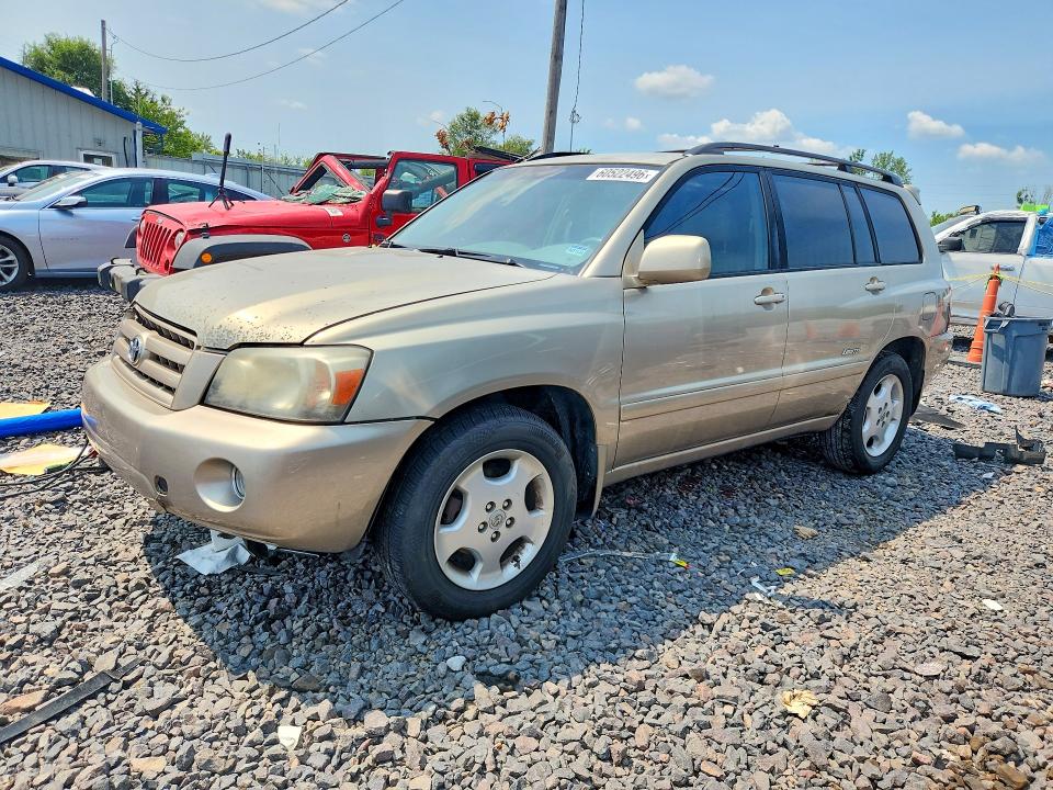 2007 Toyota Highlander VIN JTEDP21A870142974 COPART salvage auction — FRONT END, IN - CERTIFICATE OF TITLE, sold $650 on 2026-07-20 (photo 1)