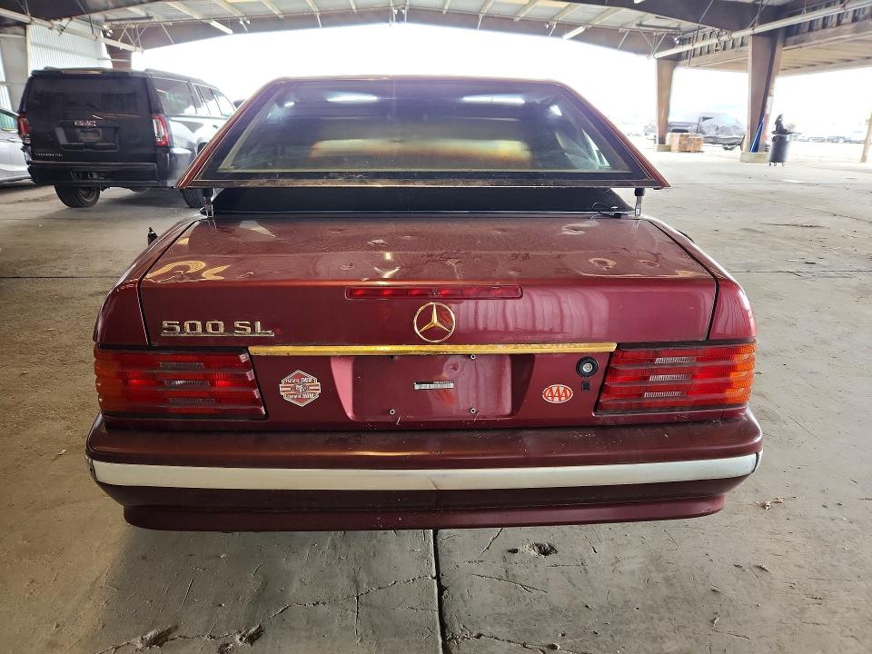 1992 Mercedes-benz Sl-klasse VIN WDBFA66E1NF054326 COPART salvage auction — MINOR DENT/SCRATCHES, Ca - Dis/Dlr/Exp Only Clean Title, sold $1,150 on 2026-07-09 (photo 6)