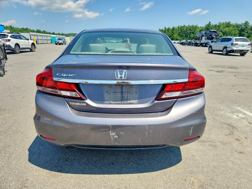 2015 Honda Civic VIN 19XFB2F51FE296049 COPART salvage auction — SIDE, Me - Certificate Of Title, sold $900 on 2026-07-10 (photo 6)