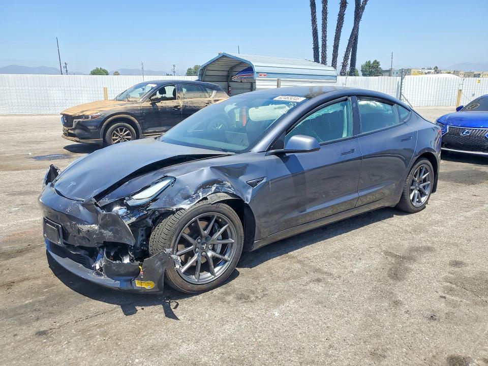 2021 Tesla Model 3 VIN 5YJ3E1EB2MF025259 — COPART salvage auction photo