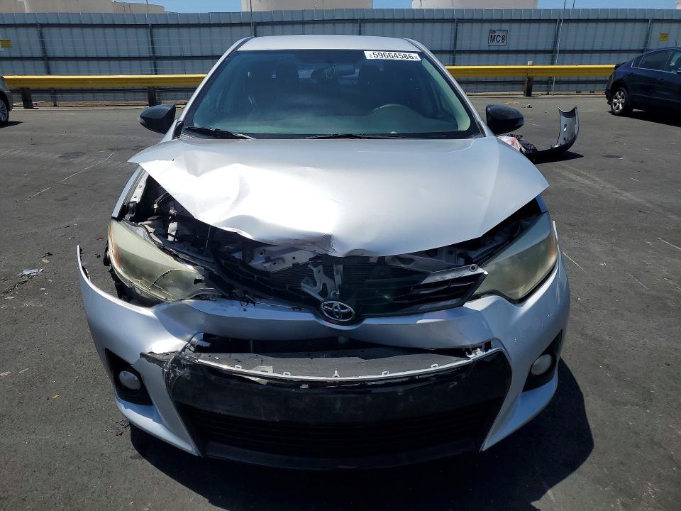 2015 Toyota Corolla VIN 5YFBURHE1FP271391 COPART salvage auction — FRONT END, Ca - Salvage Certificate, sold $1,600 on 2026-07-15 (photo 5)