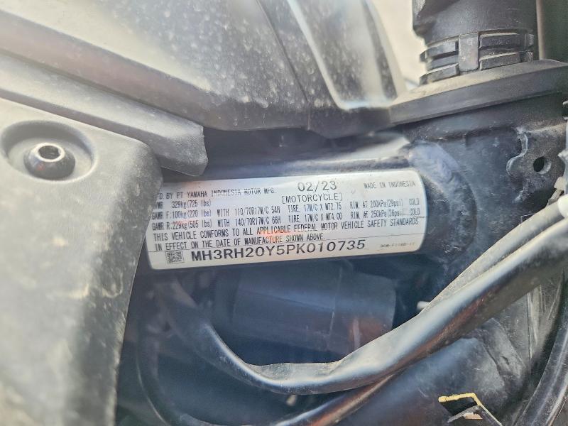 2023 Yamaha Mt-03 VIN MH3RH20Y5PK010735 COPART salvage auction — FRONT END, Ut - Salvage Certificate, sold $4 on 2026-07-30 (photo 9)