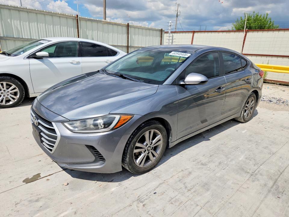 2018 Hyundai Elantra VIN KMHD84LF7JU592892 COPART salvage auction — REAR END, Tx - Certificate Of Title, sold $1,900 on 2026-07-31 (photo 1)