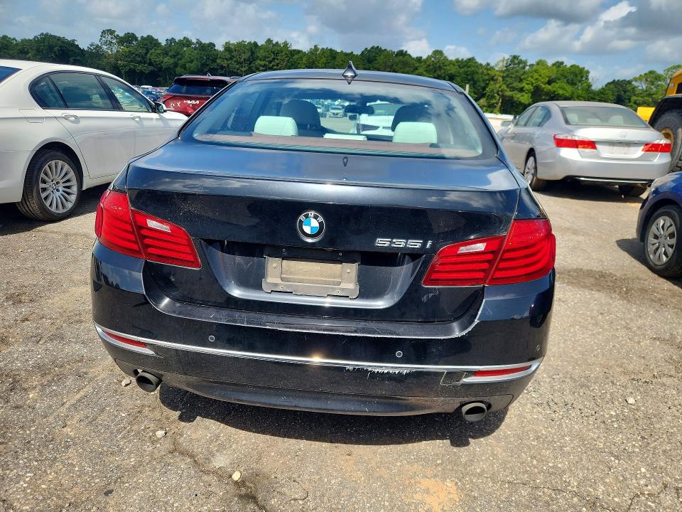 2015 BMW 5er VIN WBA5B1C50FG126496 COPART salvage auction — WATER/FLOOD, AL - CERT OF TITLE-FLOOD SALVAGE, sold $950 on 2026-08-17 (photo 6)