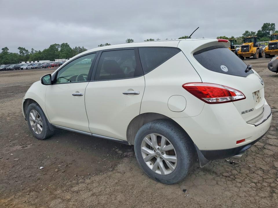 2011 Nissan Murano VIN JN8AZ1MW5BW187240 COPART salvage auction — FRONT END, Pa - Certificate Of Salvage, sold $425 on 2026-07-10 (photo 2)