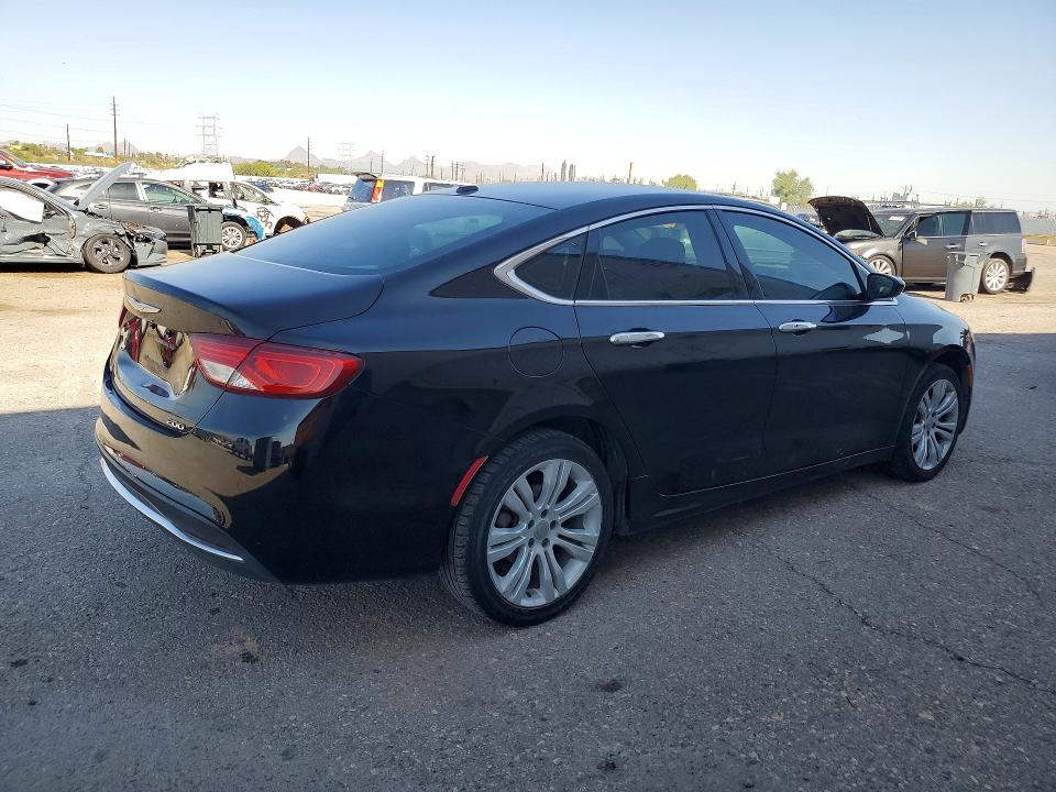 2015 Chrysler 200 VIN 1C3CCCABXFN533575 COPART salvage auction — MINOR DENT/SCRATCHES, Az - Certificate Of Title, sold $1,750 on 2026-07-31 (photo 3)