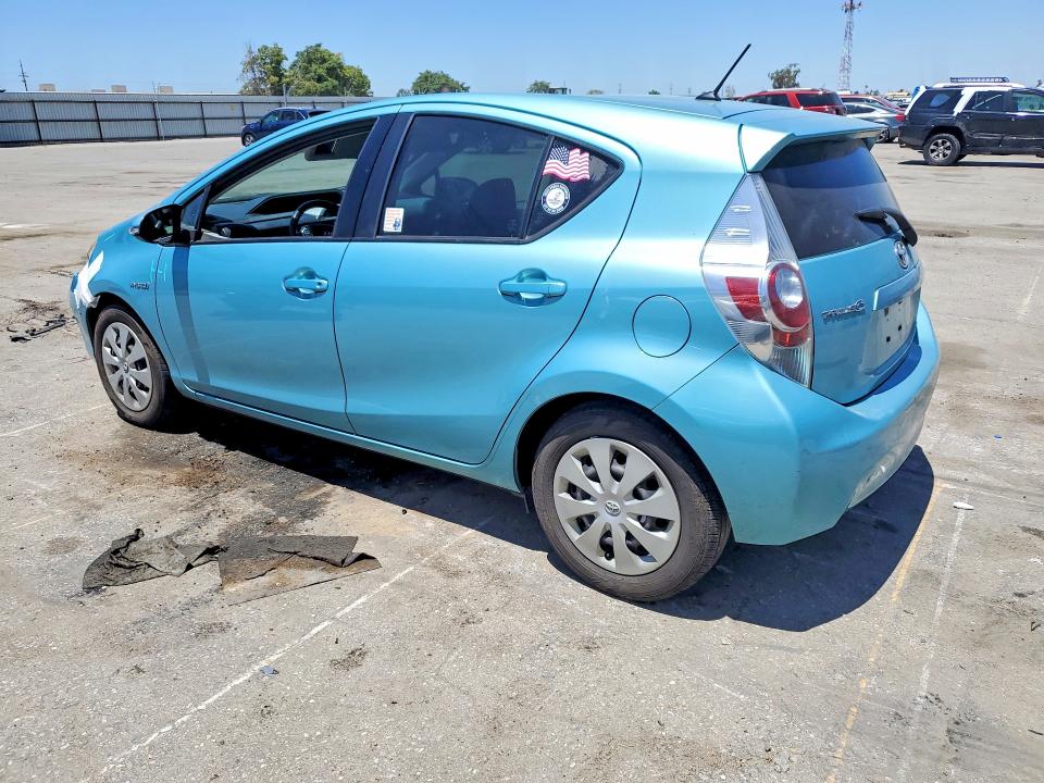 2012 Toyota Prius VIN JTDKDTB37C1011484 COPART salvage auction — FRONT END, Ca - Salvage Certificate, sold $325 on 2026-07-31 (photo 2)