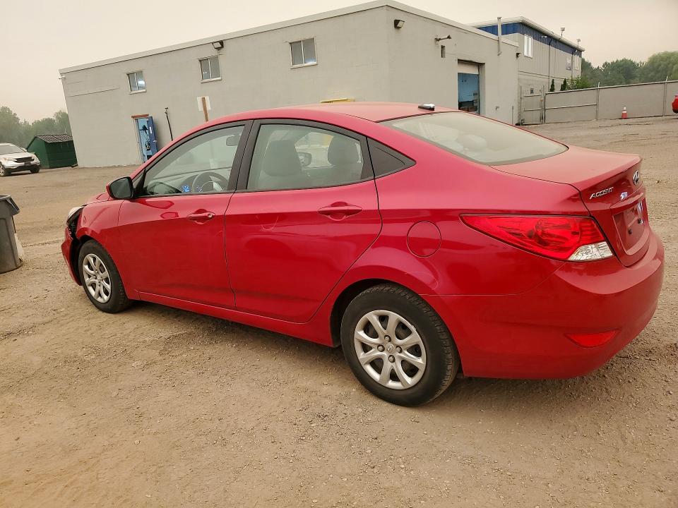 2014 Hyundai Accent VIN KMHCT4AE4EU734481 COPART salvage auction — FRONT END, ON - PERMIT NO BRAND - UNFIT, sold $975 on 2026-07-28 (photo 2)