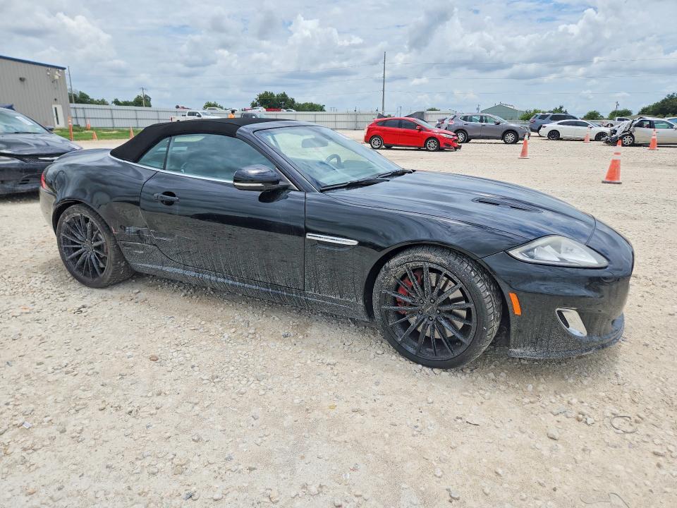 2014 Jaguar Xkr VIN SAJWA4EC4EMB53292 COPART salvage auction — SIDE, TX - SALVAGE VEHICLE TITLE (P), sold $8,900 on 2026-07-16 (photo 4)