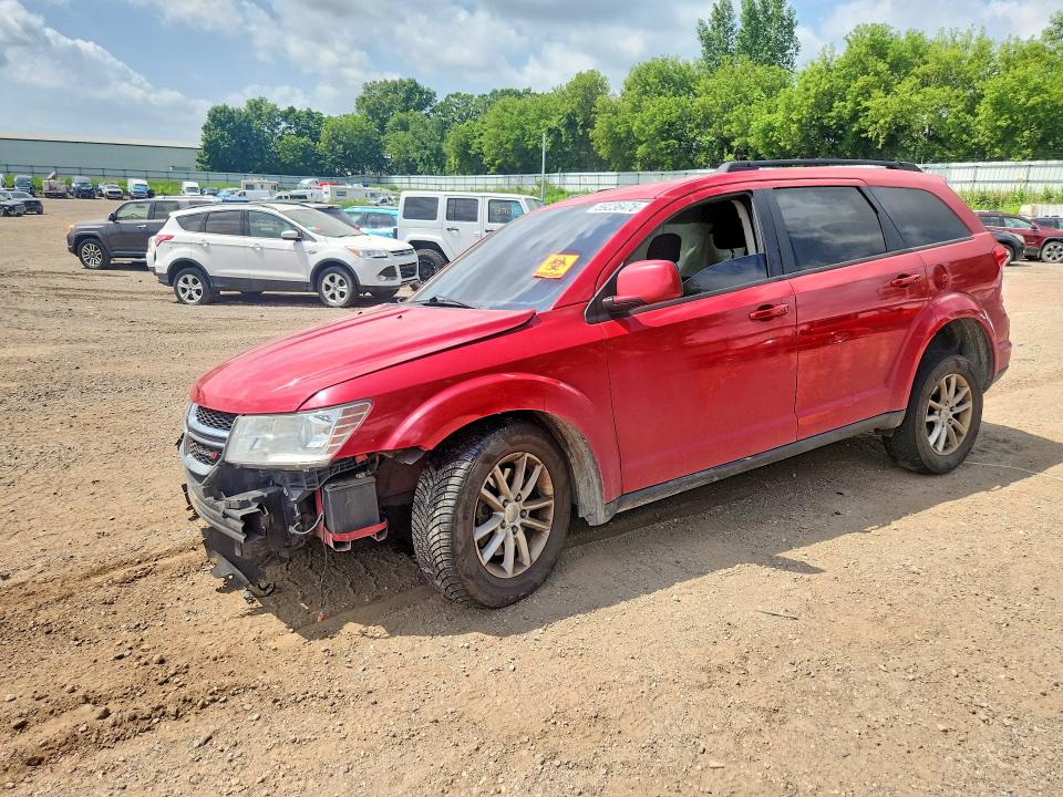 2017 Dodge Journey VIN 3C4PDCBG0HT533351 COPART salvage auction — FRONT END, Mi - Certificate Of Title, sold $500 on 2026-08-12 (photo 1)