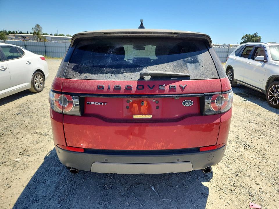 2018 Land rover Discovery sport VIN SALCP2RX6JH769540 COPART salvage auction — NORMAL WEAR, CA - DIS/DLR/EXP ONLY CLEAN TITLE, sold $2,500 on 2026-07-28 (photo 6)