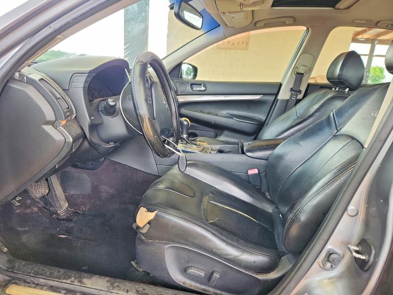 2012 Infiniti G VIN JN1DV6APXCM810351 COPART salvage auction — FRONT END, Al - Certificate Of Title, sold $125 on 2026-07-29 (photo 7)
