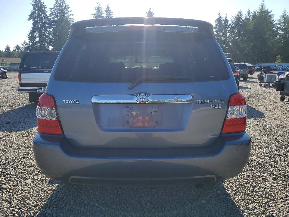 2006 Toyota Highlander hybrid VIN JTEDW21A160014335 COPART salvage auction — FRONT END, WA - BILL OF SALE, sold $575 on 2026-07-10 (photo 6)