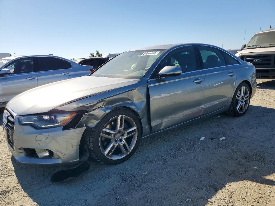 2015 Audi A6 VIN WAUGFAFC0FN036204 COPART salvage auction — FRONT END, Ca - Salvage Certificate, sold $3,200 on 2026-07-23 (photo 1)
