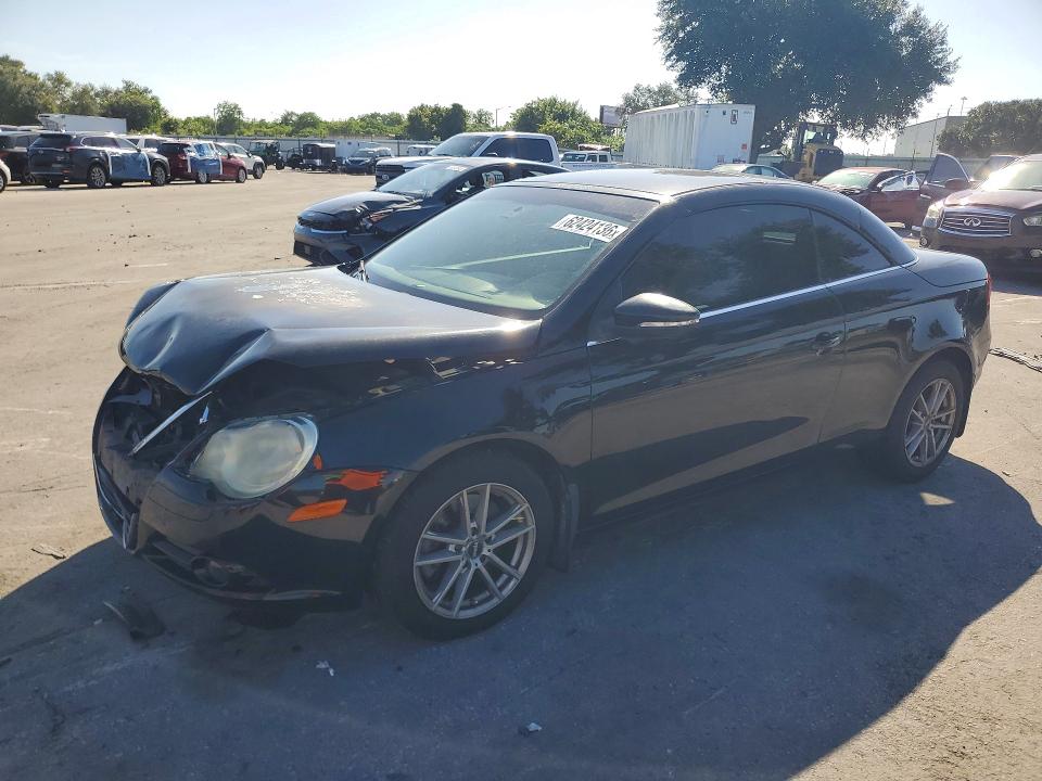 2010 Volkswagen Eos VIN WVWBA7AH7AV019331 COPART salvage auction — FRONT END, Fl - Cert Of Title Slvg Rebuildable, sold $900 on 2026-08-11 (photo 1)
