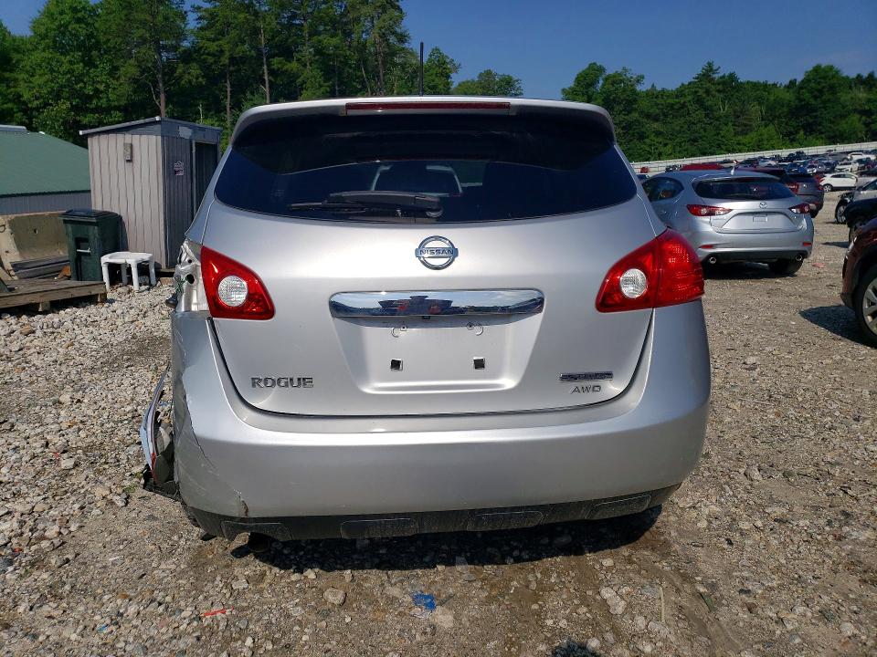 2013 Nissan Rogue VIN JN8AS5MV9DW630303 COPART salvage auction — REAR END, MA - CERT OF TITLE-SALVAGE, sold $625 on 2026-07-22 (photo 6)