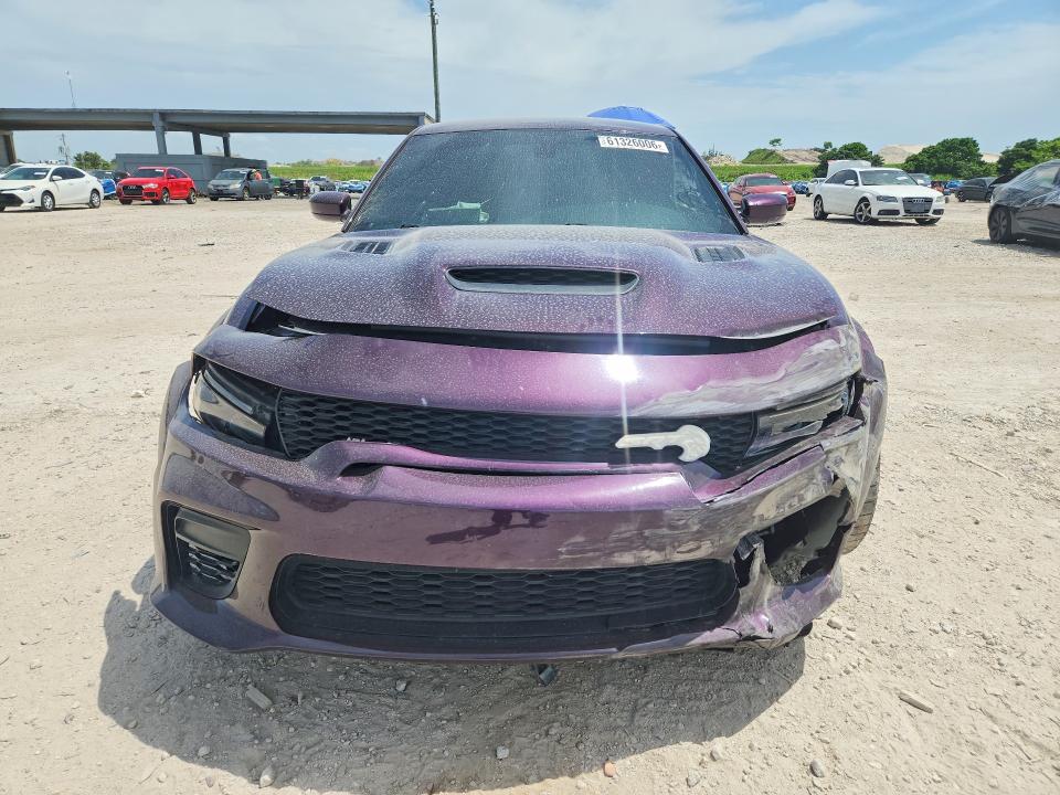 2022 Dodge Charger VIN 2C3CDXL9XNH101980 COPART salvage auction — FRONT END, Fl - Cert Of Title Slvg Rebuildable, sold $15,700 on 2026-09-01 (photo 5)