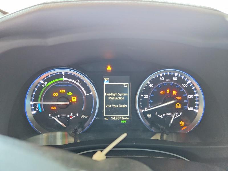 2017 Toyota Highlander VIN 5TDJGRFH2HS034225 COPART salvage auction — FRONT END, Az - Cert Of Title - Salvage, sold $5,700 on 2026-07-26 (photo 9)