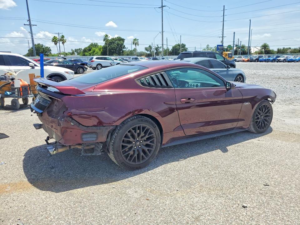 2018 Ford Mustang VIN 1FA6P8CF8J5114343 COPART salvage auction — FRONT END, Fl - Cert Of Ttl-Slvg Rebuld&Buy-Bk, sold $9,200 on 2026-08-21 (photo 3)