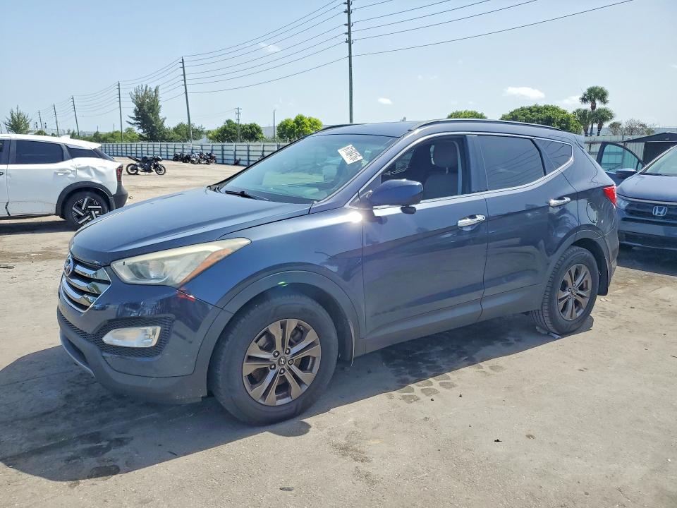 2014 Hyundai Santa fe VIN 5XYZU3LB4EG195645 COPART salvage auction — MINOR DENT/SCRATCHES, Fl - Certificate Of Title, sold $1,800 on 2026-07-15 (photo 1)