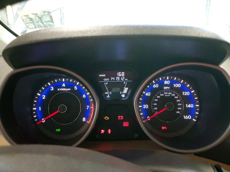 2012 Hyundai Elantra VIN KMHDH4AE8CU473360 COPART salvage auction — MECHANICAL, Ny - Certificate Of Title, sold $500 on 2026-07-13 (photo 9)