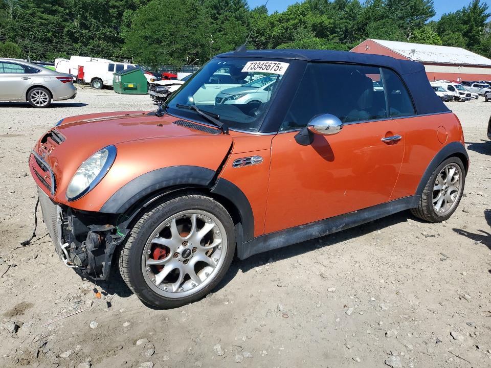2005 Mini Cooper VIN WMWRH33515TK56112 COPART salvage auction — FRONT END, MA - CERT OF TITLE-RECONSTRCTD COLL, sold $425 on 2026-07-20 (photo 1)