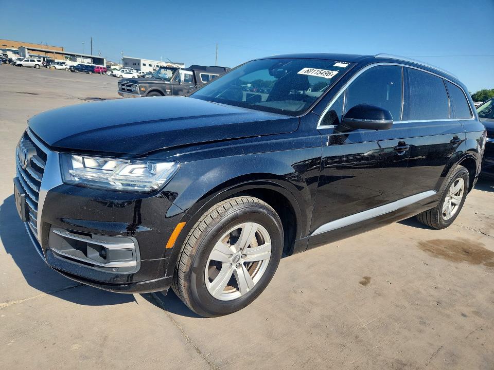 2018 Audi Q7 VIN WA1LHAF74JD014777 COPART salvage auction — FRONT END, Tx - Certificate Of Title (P), sold $6,900 on 2026-07-23 (photo 1)