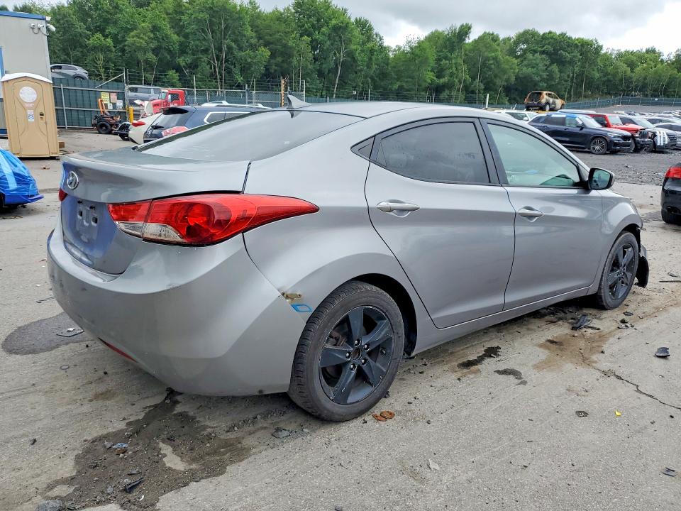 2013 Hyundai Elantra VIN KMHDH4AE5DU569786 COPART salvage auction — FRONT END, Pa - Certificate Of Salvage, sold $600 on 2026-07-15 (photo 3)