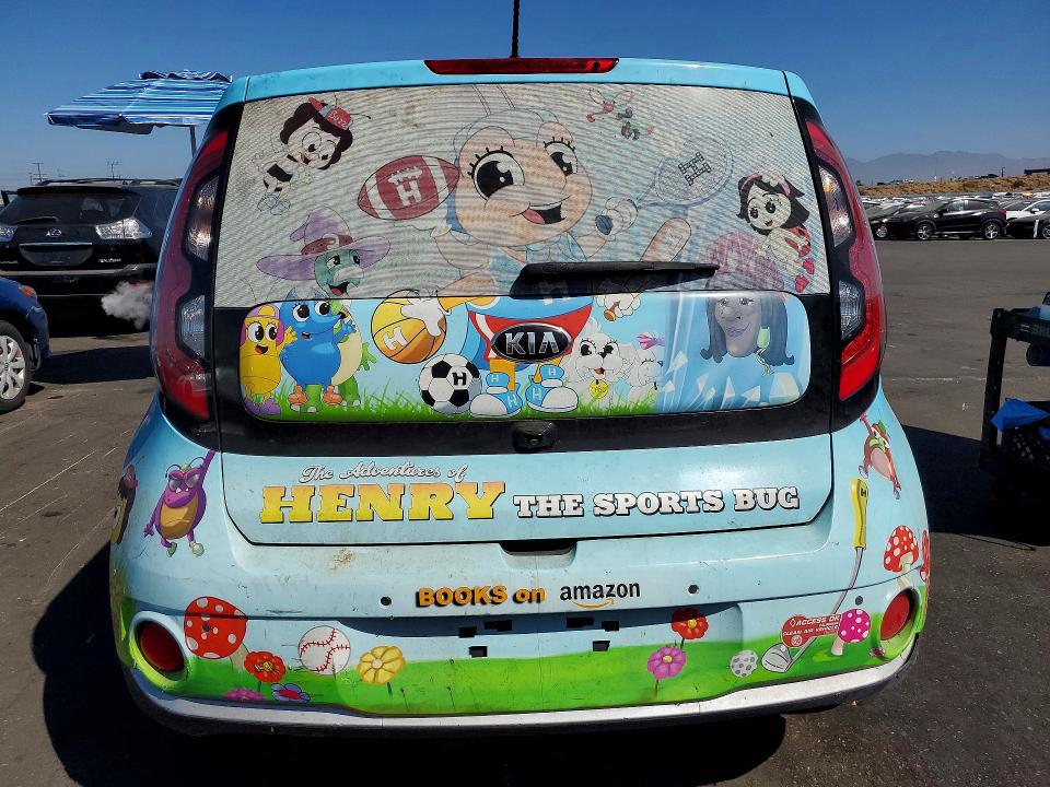 2018 Kia Soul ev + VIN KNDJX3AE7J7032271 COPART salvage auction — FRONT END, Ca - Salvage Certificate, sold $725 on 2026-07-29 (photo 6)