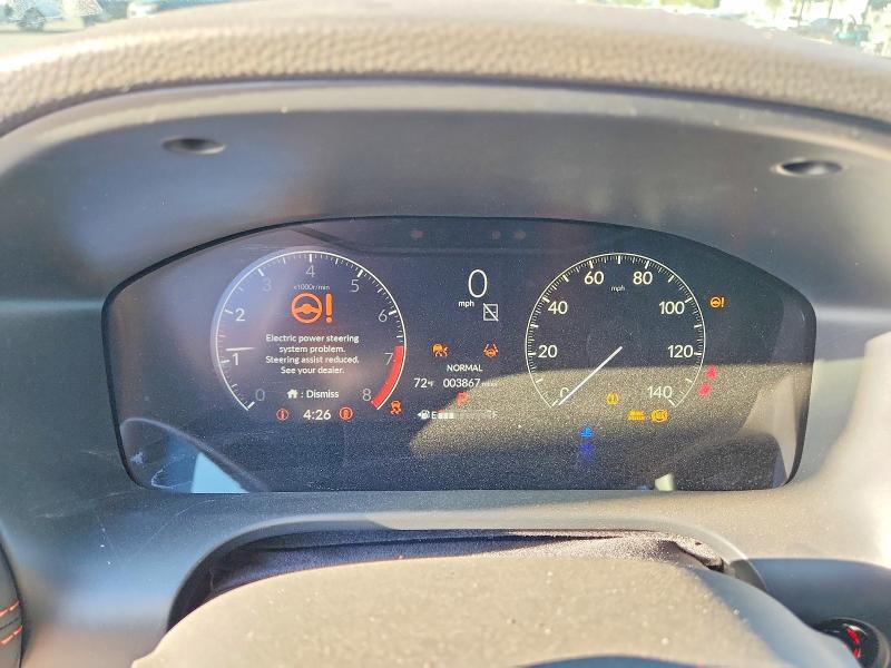 2024 Honda Hr-v VIN 3CZRZ2H5XRM786032 COPART salvage auction — MINOR DENT/SCRATCHES, Pa - Certificate Of Salvage (P), sold $8,000 on 2026-07-30 (photo 9)