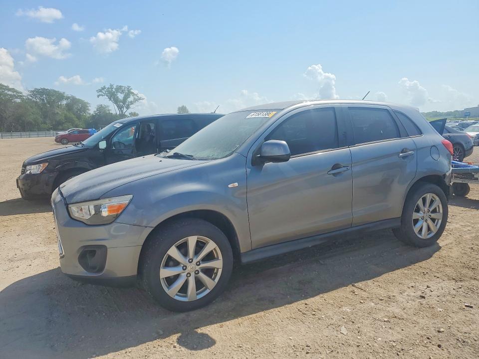 2014 Mitsubishi Outlander sport VIN 4A4AP3AU2EE010423 COPART salvage auction — REAR END, Ia - Certificate Of Title, sold $1,350 on 2026-07-31 (photo 1)