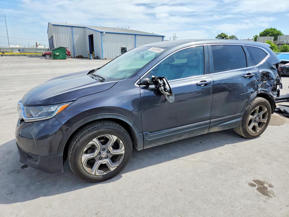 2018 Honda Cr-v VIN 7FARW2H83JE054489 COPART salvage auction — REAR END, Ok - Cert Of Title-Salvage, sold $175 on 2026-07-29 (photo 1)