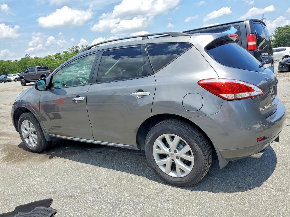 2013 Nissan Murano VIN JN8AZ1MU4DW213960 COPART salvage auction — MINOR DENT/SCRATCHES, Sc - Certificate Of Title, sold $600 on 2026-07-27 (photo 2)
