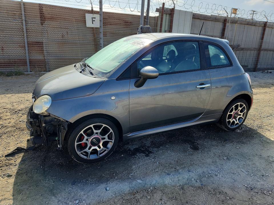 2012 Fiat 500 VIN 3C3CFFBR2CT287606 COPART salvage auction — FRONT END, Ca - Salvage Certificate, sold $450 on 2026-08-10 (photo 1)