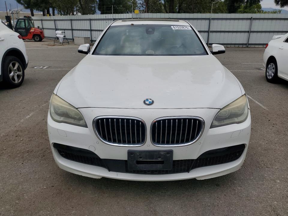 2013 BMW 7er VIN WBAYE8C56DD132296 COPART salvage auction — REAR END, Ca - Salvage Certificate, sold $475 on 2026-07-28 (photo 5)